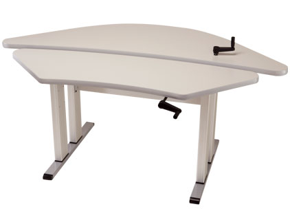 Equity Adjustable Corner Workstation with Keyboard Lift