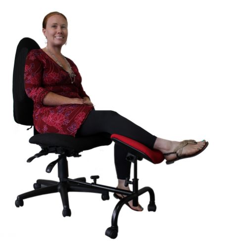 Curve ErgoUP Leg Rest lady sitting