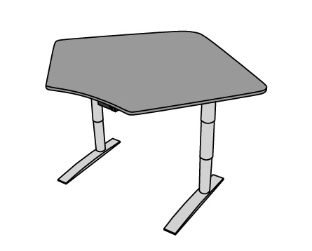 Vox Adjustable Corner Workstation Populas Furniture