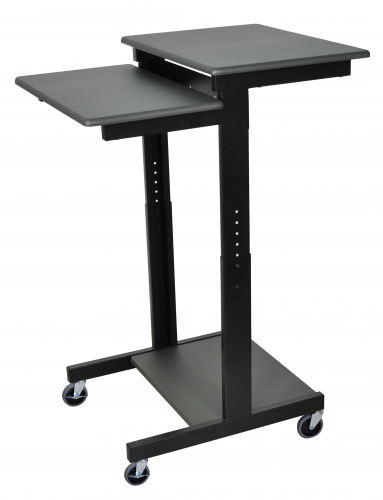 Adjustable-Height Presentation Workstation