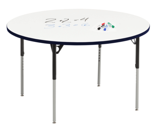 Table Dry Wipe Marker Board - Round