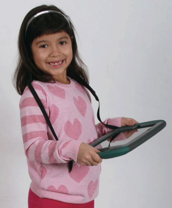 Girl Using GoNow Case for iPad 2, 3, 4