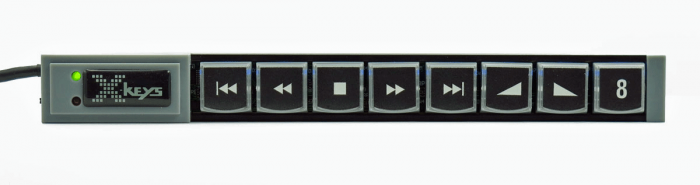 X-keys 8 Key USB Stick Top View