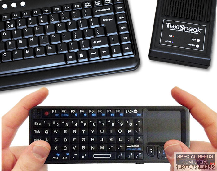 TextSpeak TS04-2K Dual Keyboard Combo TextSpeak