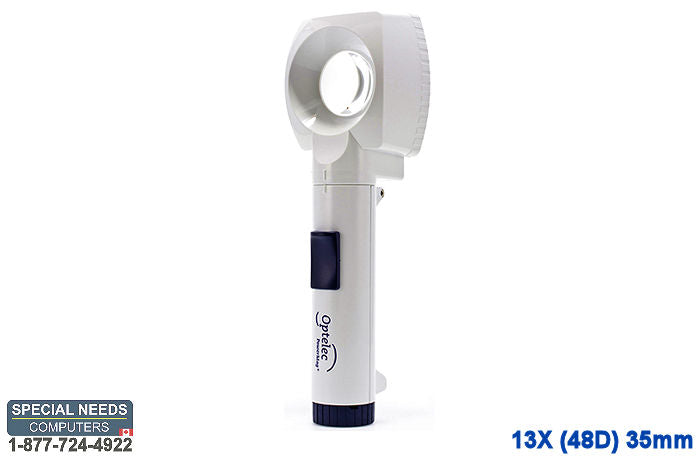 Optelec PowerMag+ Illuminated Stand Magnifier 13X (48D) 35mm