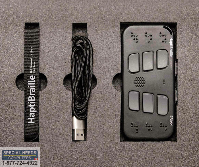 HaptiBraille Communicator + Strap + Cable