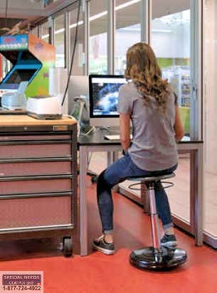 Teen-College adjustable hi-rise wobble chair - 21" - 31.5"