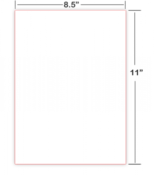 Braille Paper 8.5"X11" - Single Sheet