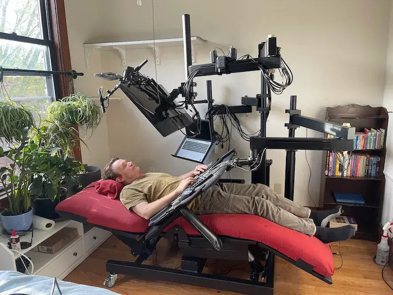 How Clark Beat Neuropathy and Returned to Work in Informatics with a Zero Gravity Workstation 0b-XL