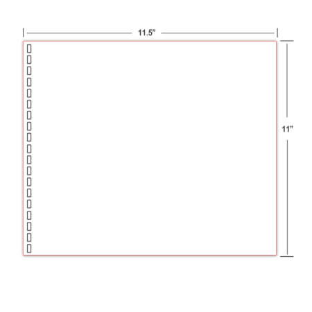 Braille Paper 11×11.5″ – 19 Hole, Cut Sheet