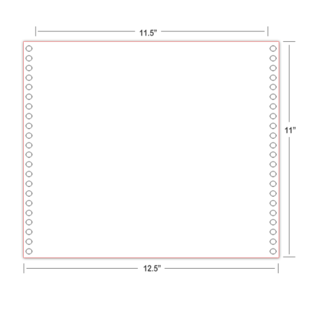 Braille Paper 11x11.5 - Continuous Feed Plain