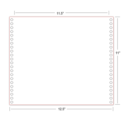 Braille Paper Continuous Feed (Tractor) - 11.5×11 American Thermoform