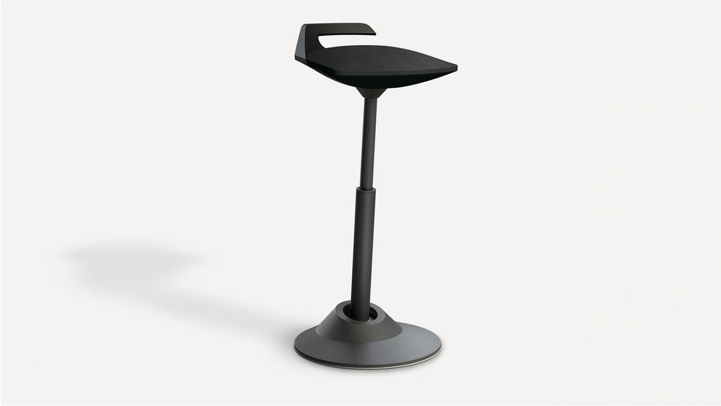 Moveman Chair Muvman Sit-to-Stand Stool with Microfiber Seat