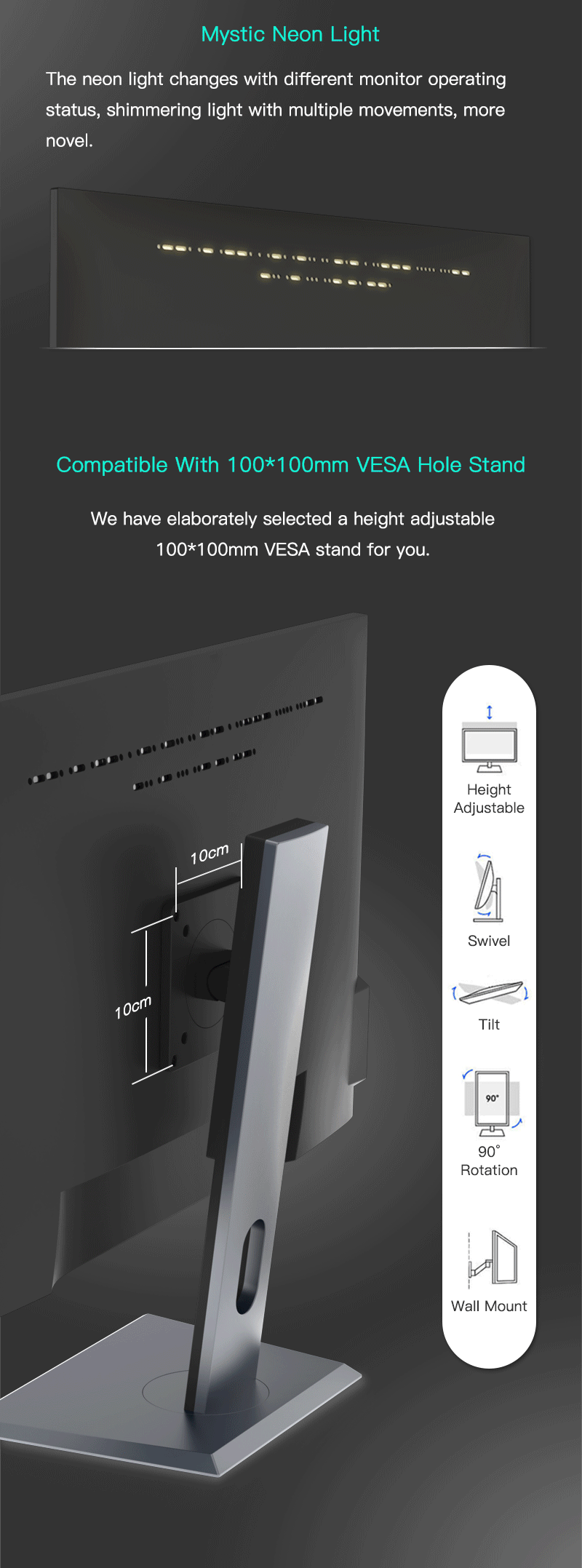 DASUNG 253 (Revolutionary): World First Ultra-fast 25.3" E-ink Monitor 33 Hz (with front light & VESA stand) Dasung