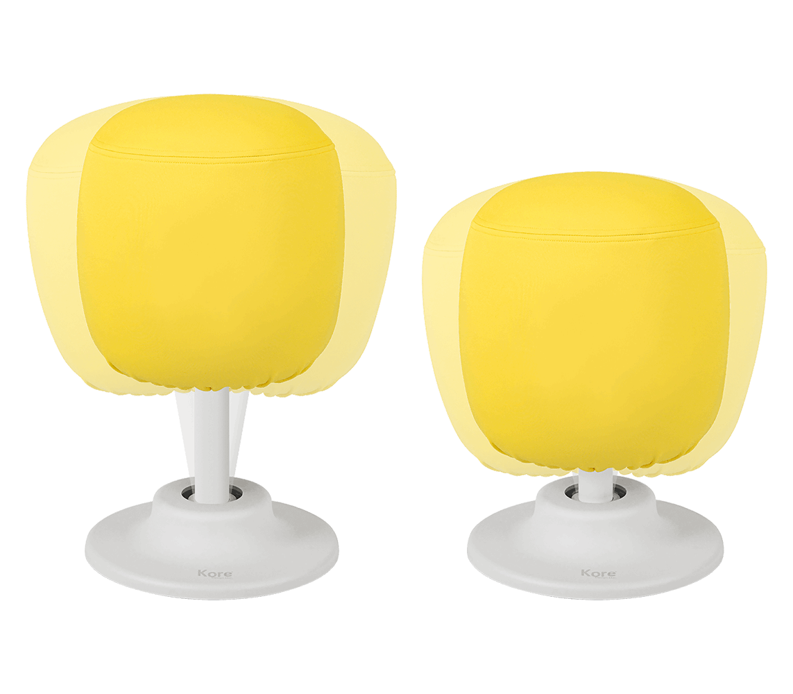 Kids Adjustable Pivot Stool Yellow Sizes - 11