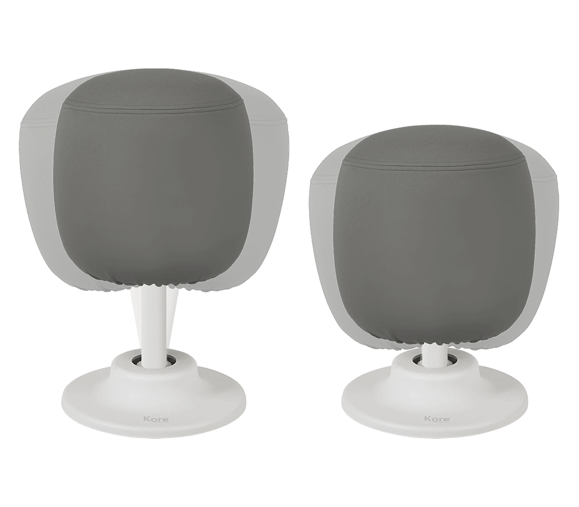 Kids Adjustable Pivot Stool Grey Sizes - 10