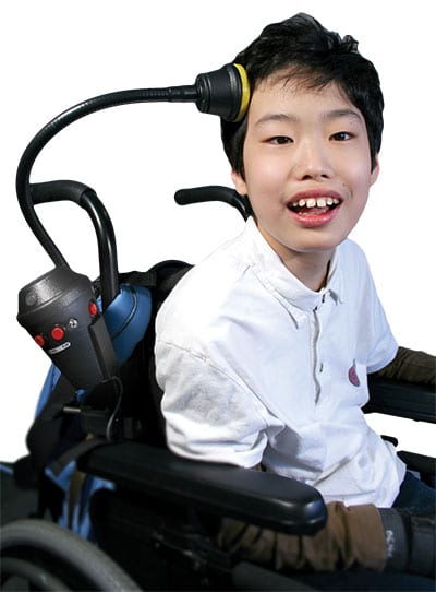 Announcer w/6 Levels Attached to Wheelchair