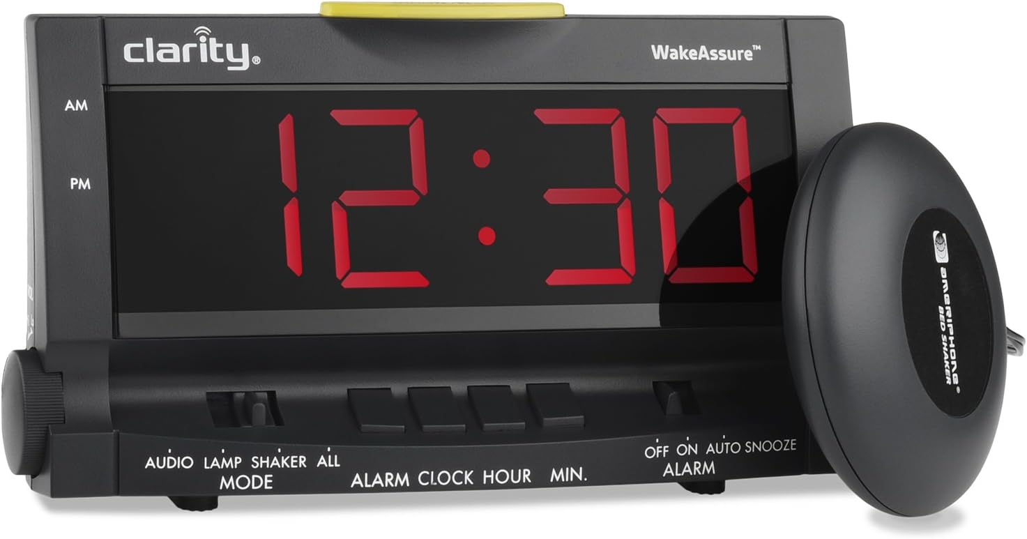 Clarity Wake Assure Super Bright Alarm Clock