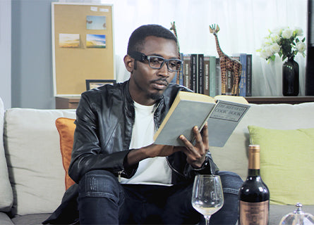 AngelEye Wearable Smart Reader man reading book