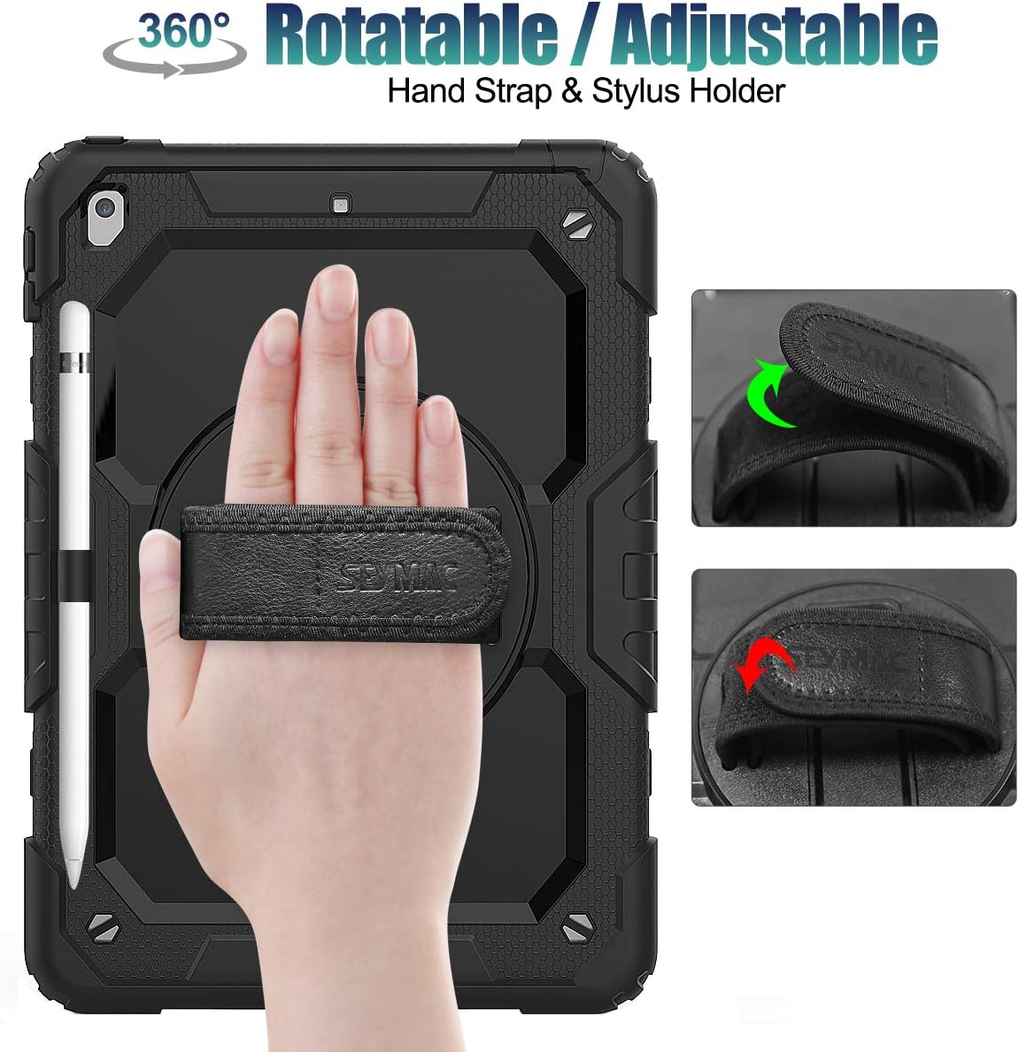 SEYMAC Case for iPad 9th/8th/7th Generation 10.2" - 2