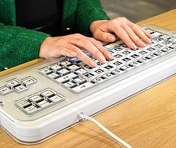 Clevy keyguard on Contract  keyboard