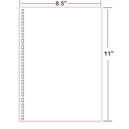 Braille Paper 8.5×11″ – 19 Hole, Cut Sheet