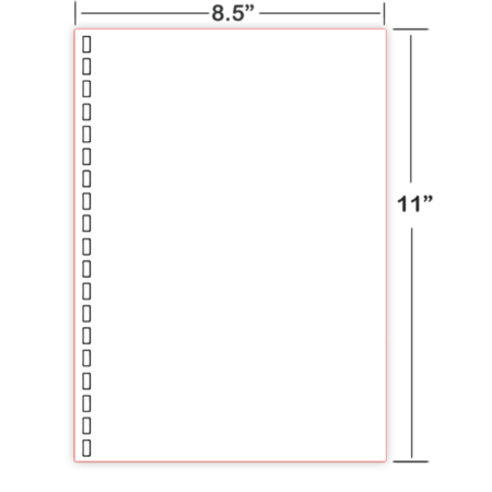 Braille Paper 8.5×11″ – Plain, Cut Sheet American Thermoform