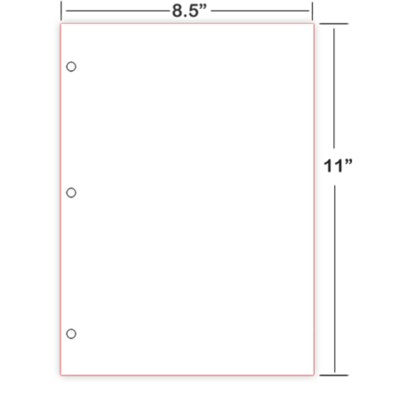 Braille Paper 8.5×11″ – Plain, Cut Sheet American Thermoform