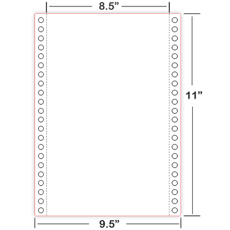 Braille Paper Continuous Feed (Tractor) 8.5×11 American Thermoform