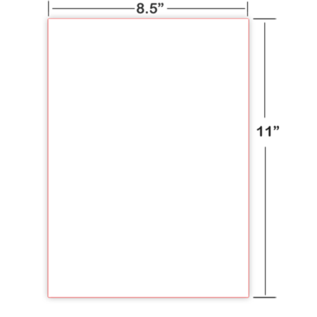 Braille Paper 8.5×11″ – Plain, Cut Sheet American Thermoform