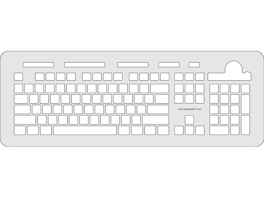 Large Print Keyboard Keyguards KeyguardAT
