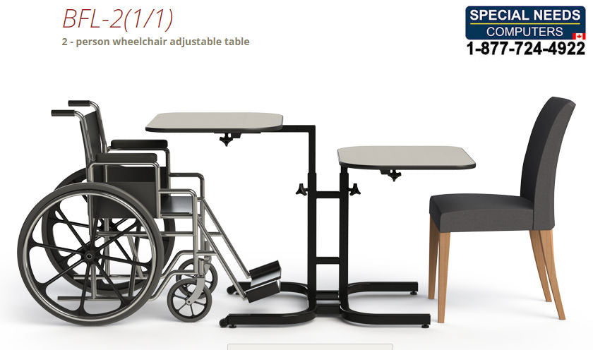 2 - Person Wheelchair Adjustable Table
