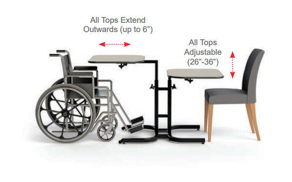 2 - Person Wheelchair Adjustable Table - 2(1/1)
