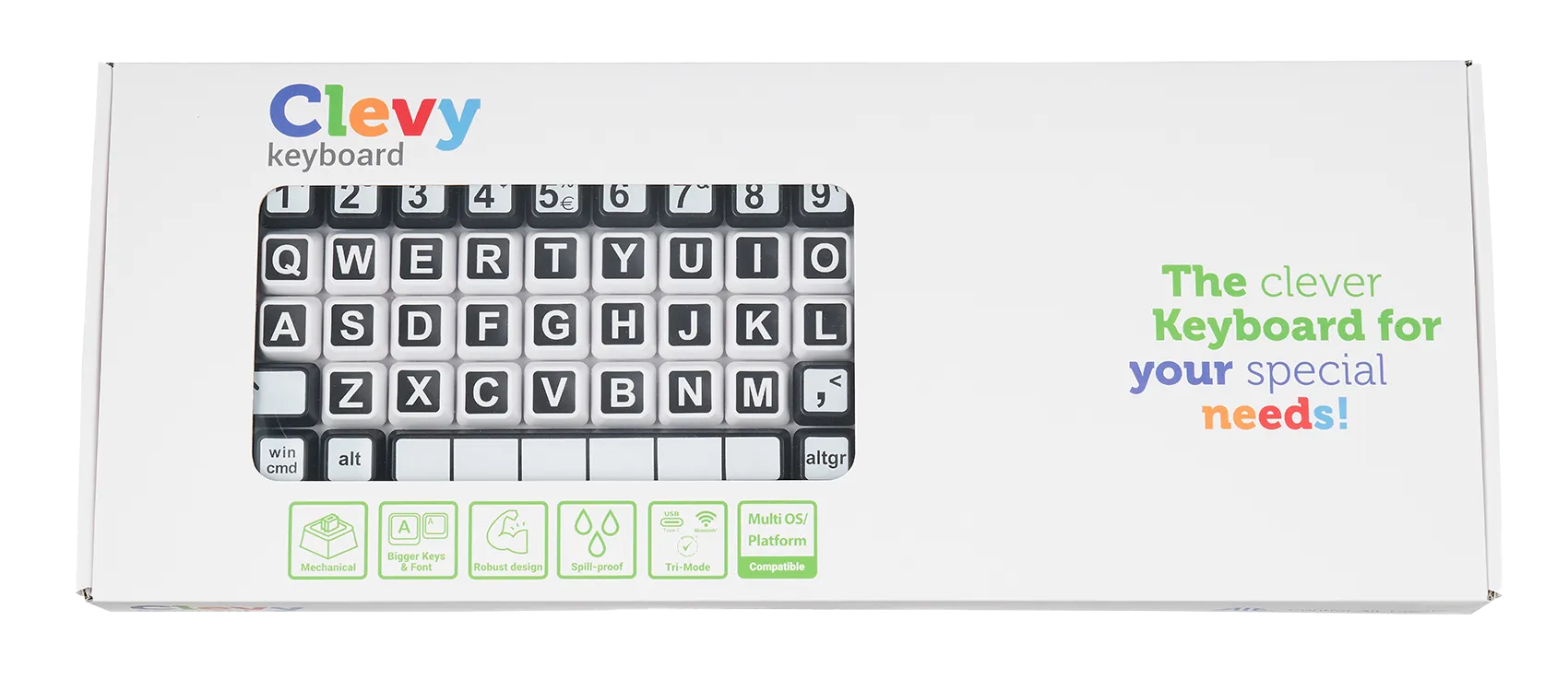 Clevy Contrast Keyboard 3 – Tri-Mode Special Needs Computers - 3