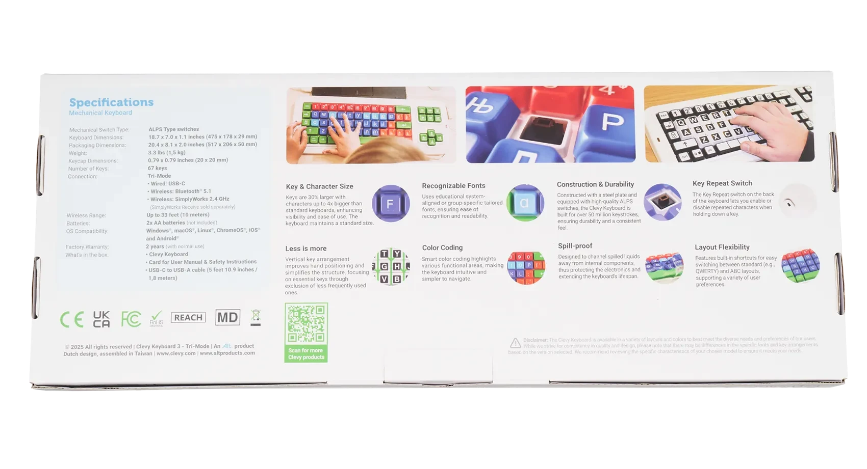 Clevy Keyboard 3 – Tri-Mode Special Needs Computers - 5