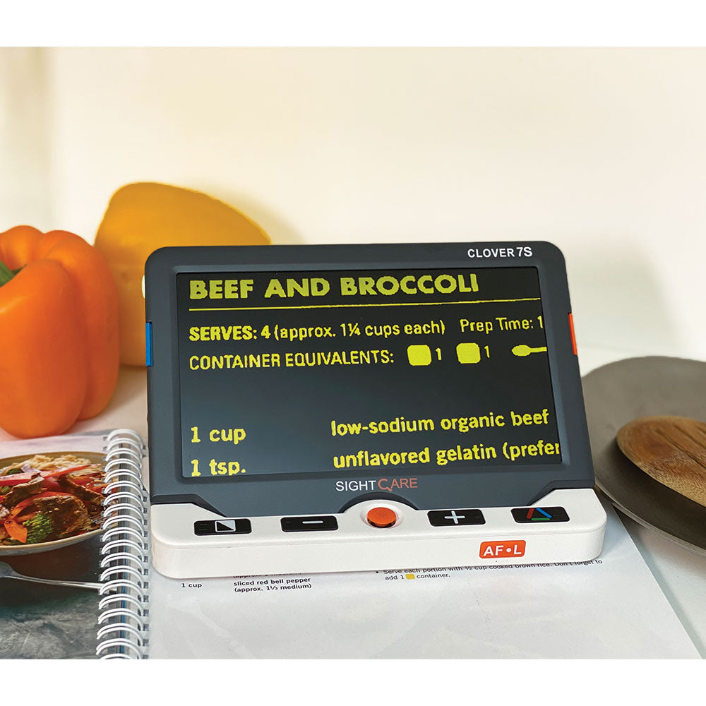 Clover 7 HD Video Magnifier Beef and Broccoli