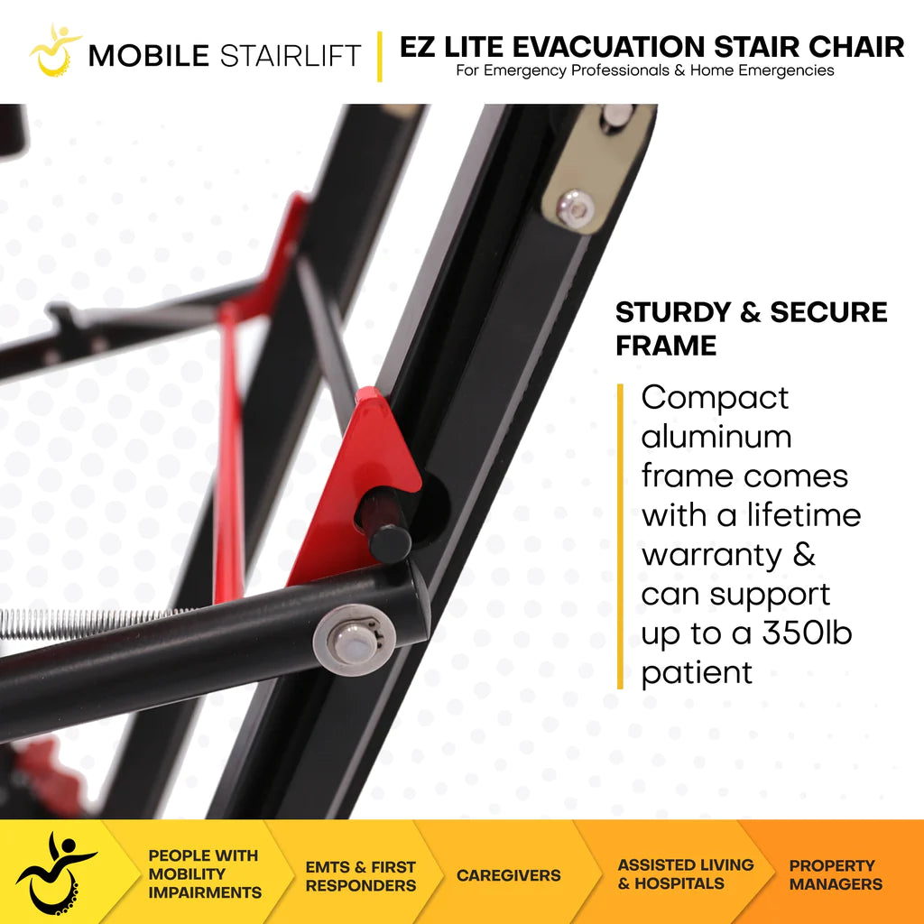 EZ LITE Evacuation Foldable Medical Stair Lift Chair sturdy