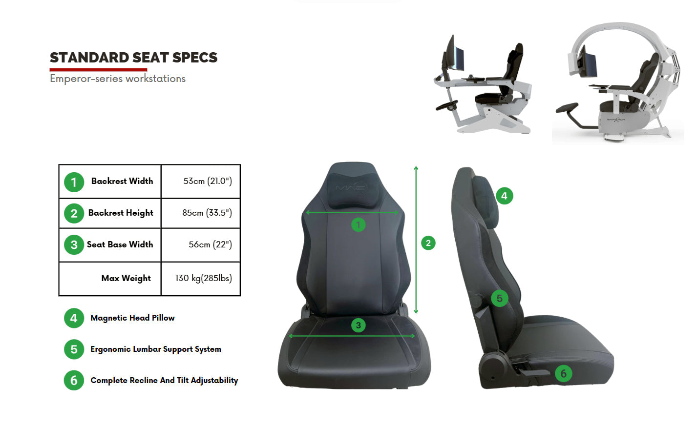 Emperor S2 Zero Gravity Workstation MWE Labs