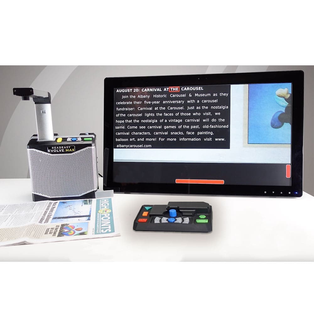 ReadEasy Evolve MAX with monitor and keypad