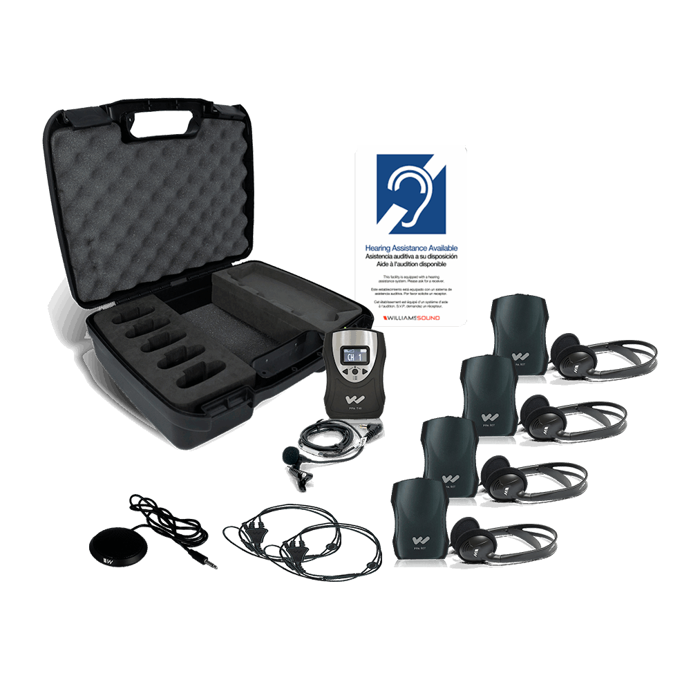 Williams Portable ADA Assistive Listening Kit – Alkaline Battery - 1