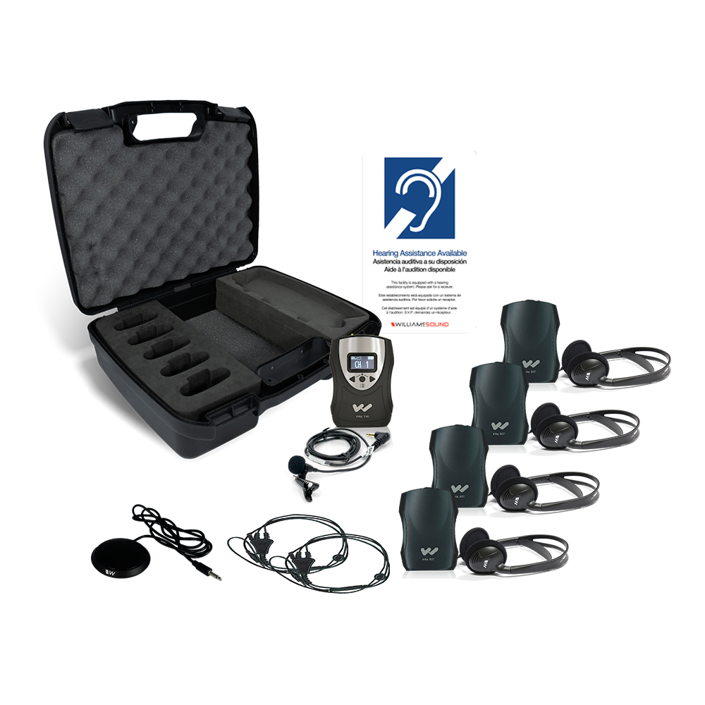 Williams Portable ADA Assistive Listening Kit – Alkaline Battery - 1