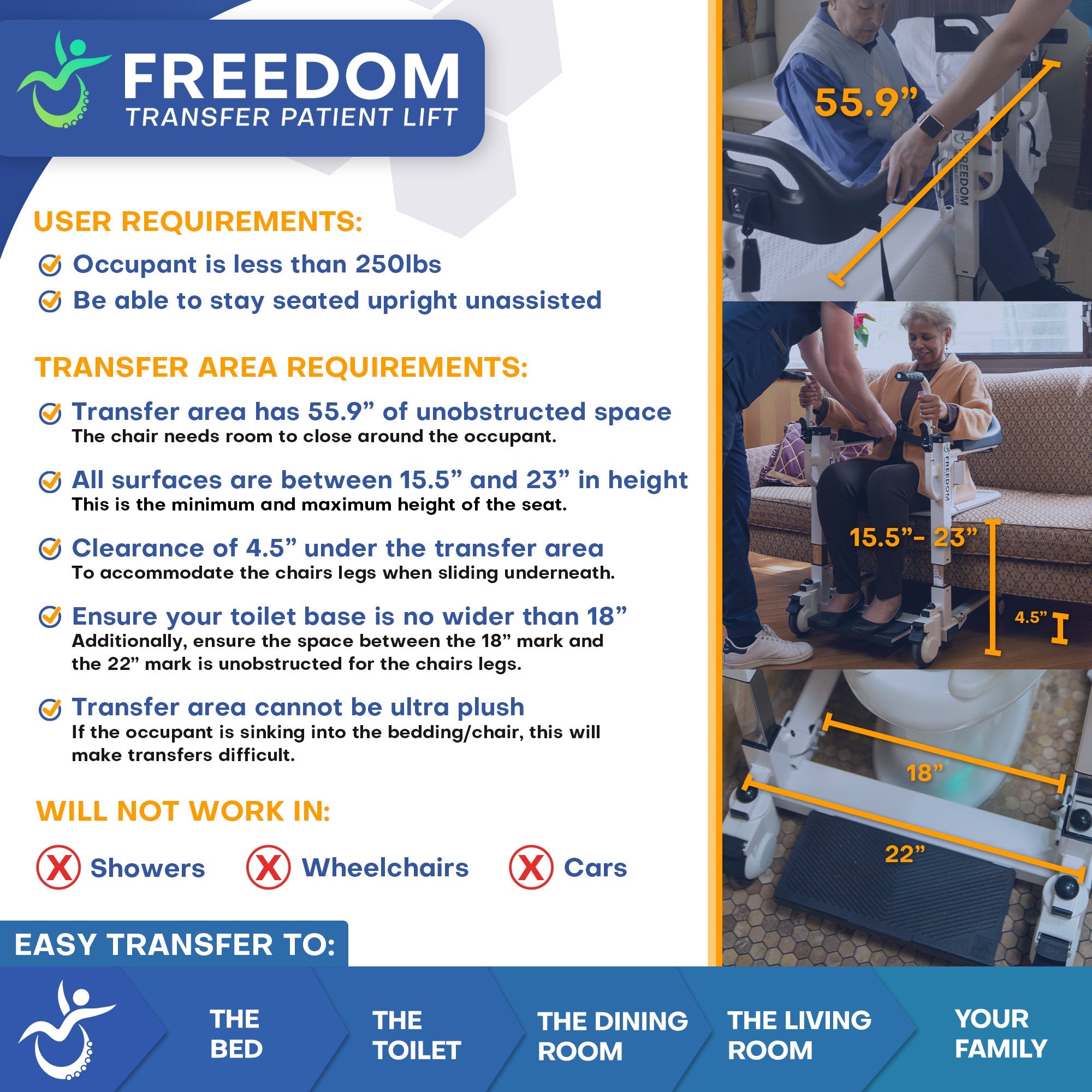 Freedom Transfer Patient Lift