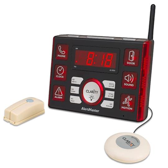 Clarity AlertMaster N0TIFICATION SYSTEM - Wireless for HOME - VISUAL & TACTILE