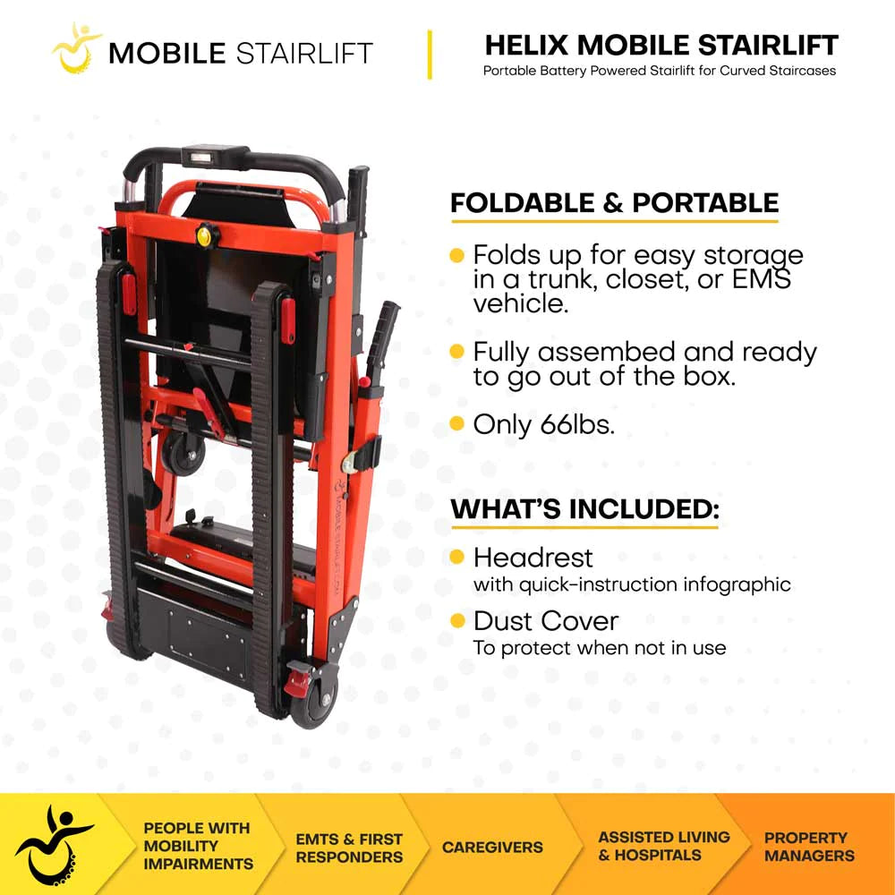 Helix Mobile Stairlift portable