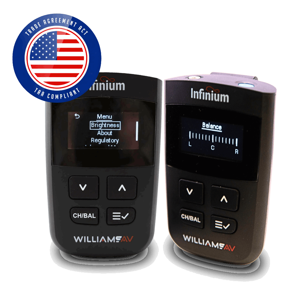 Williams Sound Infinium System - 2 Transmitters, 12 Receivers BA SYS3 Special Needs Computers - 10