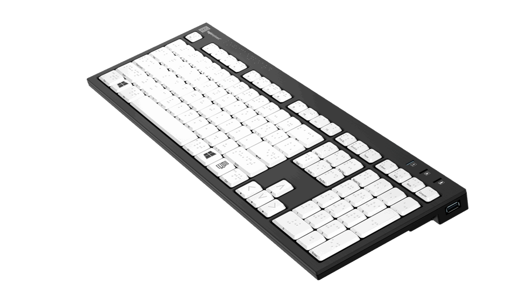 Braille NERO Slimline Keyboard – Windows American English - LKB-BRAILLE-BJPU - 4