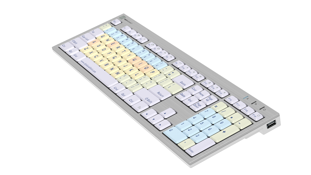 Dyslexie Keyboard ALBA Slimline Keyboard – Mac American English LogicKeyboard