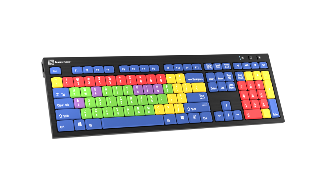 Kids Learning Board NERO Slimline Keyboard – Windows US American English - 3