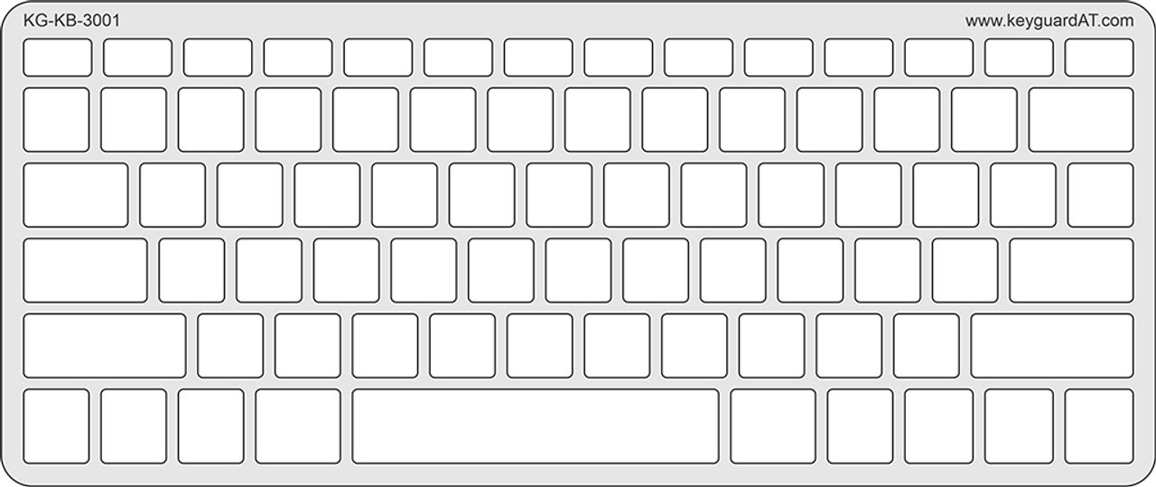 LogicKeyboard Large Print Keyboard Keyguard - KG-KB-3001 Special Needs Computer Solutions