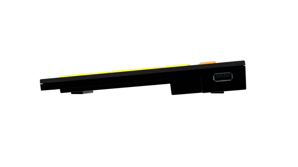 Logistickeyboard Windows Accessibility - NERO Slimline Keyboard Black on Yellow - 4